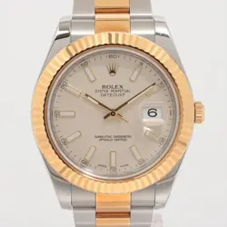 ROLEX DATEJUST 116333 SS×YG AT BLACK DIAL 1 EXTRA LINK