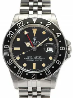 ROLEX GMT MASTER BLACK BEZEL 16750 806**** MEN'S AUTOMATIC #T026