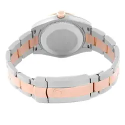 ROLEX DATEJUST MIDSIZE STEEL ROSE GOLD DIAMOND LADIES WATCH 178341 BOX CARD