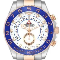 ROLEX YACHTMASTER II STEEL ROSE GOLD MENS WATCH 116681 BOX CARD