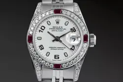 RUBY BEZEL STAINLESS