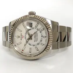 ROLEX SKY-DWELLER STAINLESS STEEL WHITE DIAL 42MM OYSTER BRACELET 326934