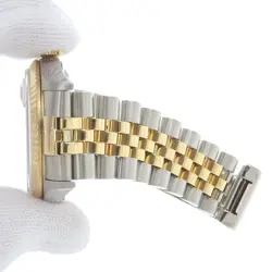 ROLEX Datejust 16233G Champagne Dial 10P Diamond K18YG 45505 watch men TO183564