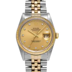 ROLEX DATEJUST DIAMOND 16233G MEN'S AUTOMATIC #GZ115