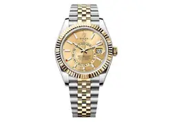 ROLEX SKY DWELLER 42MM 326933 TWO-TONE JUBILEE CHAMPAGNE DIAL UNWORN 2022