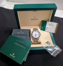 2018 ROLEX EXPLORER II 216570 42MM POLAR WHITE DIAL STAINLESS STEEL BOX PAPERS +
