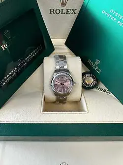 ROLEX OYSTER PERPETUAL 28MM 276200 OYSTERSTEEL PINK DIAL UNWORN 2023