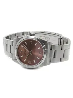 ROLEX Oyster Perpetual Automatic Men Watch Pink W/Box 77080 Auth/500