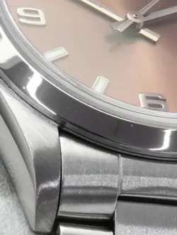 ROLEX Oyster Perpetual Automatic Men Watch Pink W/Box 77080 Auth/500
