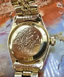 Rolex Rare Vintage 6516 Lady Datejust 18k /14k Solid Gold Watch 64.6 Grams