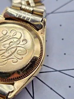 Rolex Rare Vintage 6516 Lady Datejust 18k /14k Solid Gold Watch 64.6 Grams