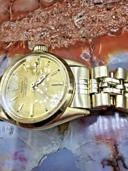Rolex Rare Vintage 6516 Lady Datejust 18k /14k Solid Gold Watch 64.6 Grams
