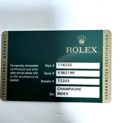 Rolex 116233 Oyster Perpetual Datejust 18K Stainless Steel Diamond B (WMP011216)