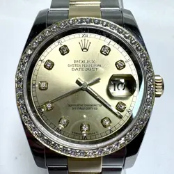 Rolex 116233 Oyster Perpetual Datejust 18K Stainless Steel Diamond B (WMP011216)