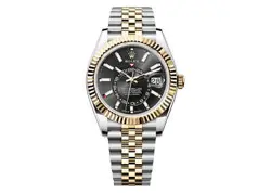 ROLEX SKY DWELLER 42MM 326933 TWO-TONE JUBILEE BLACK DIAL UNWORN 2022