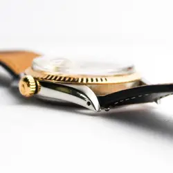 Rolex Datejust 36 1601 Two Tone Rose Gold RARE Radium Dial