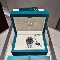 2023 ROLEX DATEJUST 41MM 126333 TWO-TONE JUBILEE BLACK DIAMOND DIAL