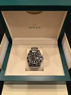 ROLEX SEA-DWELLER 16600 SILVER OYSTER BRACELET WITH BLACK BEZEL 2020