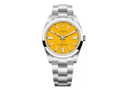 OYSTERSTEEL YELLOW DIAL