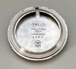 VTG ROLEX  33,9mm Ø NIQUEL PLATED CASE WHITE DIAL WORKING CIRCA 1930