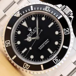2001 ROLEX MENS SUBMARINER 14060M 40MM NO DATE BLACK DIAL STAINLESS STEEL WATCH