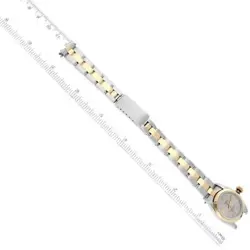 ROLEX OYSTER PERPETUAL STEEL YELLOW GOLD SLATE DIAL LADIES WATCH 67183