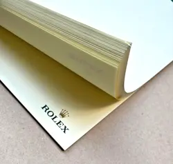 Vintage Original Rolex Memo Pad, N.O.S. 5.51 x 8.66 inches. Made In Swiss.