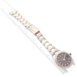 ROLEX DATEJUST 41 STEEL ROSE GOLD CHOCOLATE DIAL MENS WATCH 126331