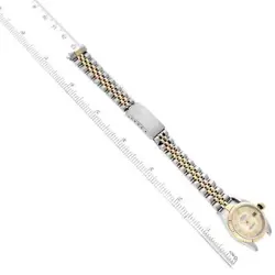 ROLEX DATEJUST MOTHER OF PEARL DIAL STEEL YELLOW GOLD LADIES WATCH 79173