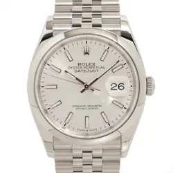 ROLEX DATEJUST 126200 SS AT SILVER-FACE 3 EXTRA LINKS