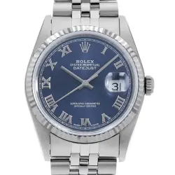 ROLEX DATEJUST 16234 BLUE ROME X NUMBER SECOND HAND MENS