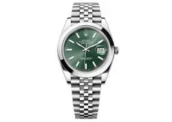 ROLEX DATEJUST 41MM 126300 OYSTERSTEEL JUBILEE MINT GREEN DIAL UNWORN 2023
