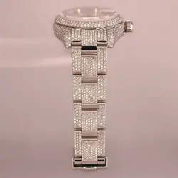 Dazzling Rolex Datejust 179160 Iced with Diamonds Bust Down Ladies