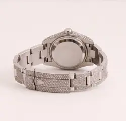Dazzling Rolex Datejust 179160 Iced with Diamonds Bust Down Ladies