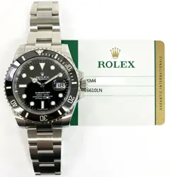 2018 ROLEX SUBMARINER DATE 116610LN, 40MM STEEL, BLACK DIAL, BOX & PAPERS
