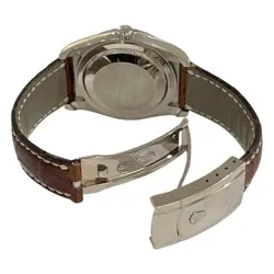 Rolex  Datejust 36 116139 K18 White Automatic Watch r45_0113
