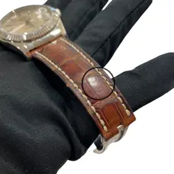 Rolex  Datejust 36 116139 K18 White Automatic Watch r45_0113