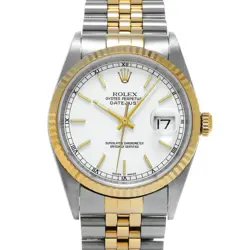 ROLEX 1/16  DATEJUST 16233 P NUMBER MANUFACTURED AROUND 2000 WRISTWATCH R45_0113