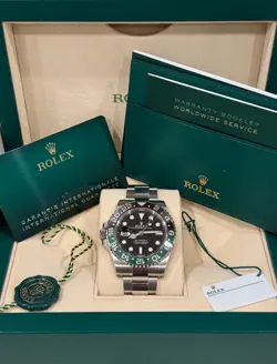 2025 BRAND NEW ROLEX GMT-MASTER LEFTY SPRITE OYSTER BOX PAPERS CARD 126720VTNR