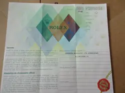 100% ORIGINAL ROLEX 79160  GUARANTEE PAPER  Y SERIAL -