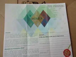 100% ORIGINAL ROLEX 79160  GUARANTEE PAPER  Y SERIAL