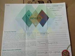 100% ORIGINAL ROLEX 79173  GUARANTEE PAPER  Y SERIAL 2003 -