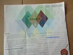 100% ORIGINAL ROLEX 79173  GUARANTEE PAPER  Y SERIAL 2003 ,