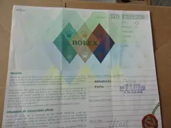100% ORIGINAL ROLEX 79160  GUARANTEE PAPER   SERIAL 2005