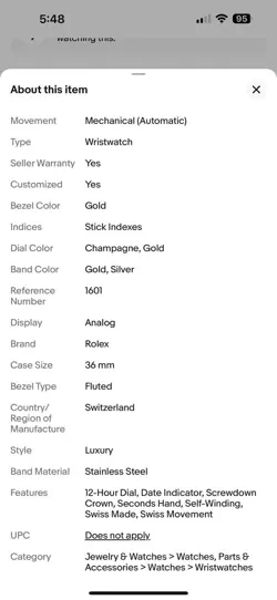 1601 GOLD AND