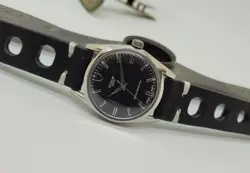 VINTAGE ROLEX TUDOR OYSTER BLACK DIAL MANUAL WIND MAN'S WATCH