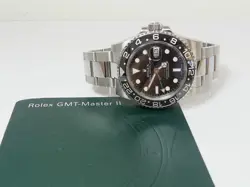 Rolex SS GMT Master II ceramic 116710 116710LN  "M" serial, oyster band with box