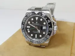 Rolex SS GMT Master II ceramic 116710 116710LN  "M" serial, oyster band with box