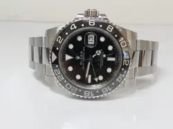 Rolex SS GMT Master II ceramic 116710 116710LN  "M" serial, oyster band with box