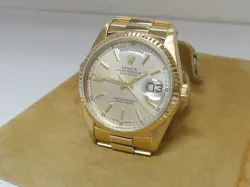 Rolex men's 18K YG President Day Date 18238, "E" double quickset, 36mm